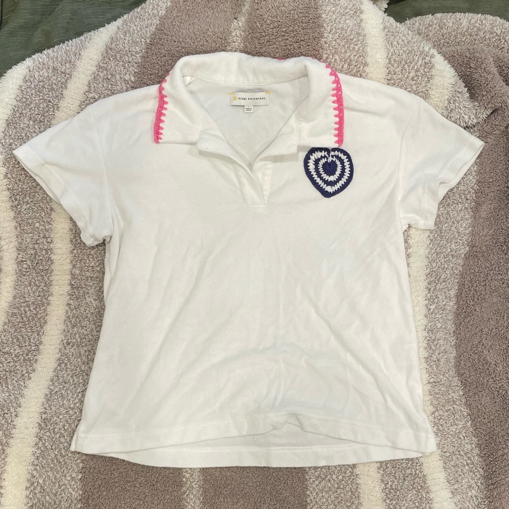 Kerri Rosenthal terry cloth polo